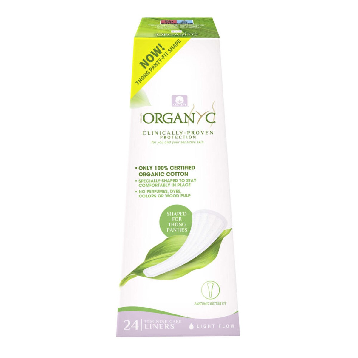 Organyc 100% Cotton Panty Liners Certified Organic